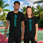 002 GameStart Green PeaMac Pickleball T-Shirt, solid black unisex tri-blend performance tee with pickleball graphic on front, casual sportswear.