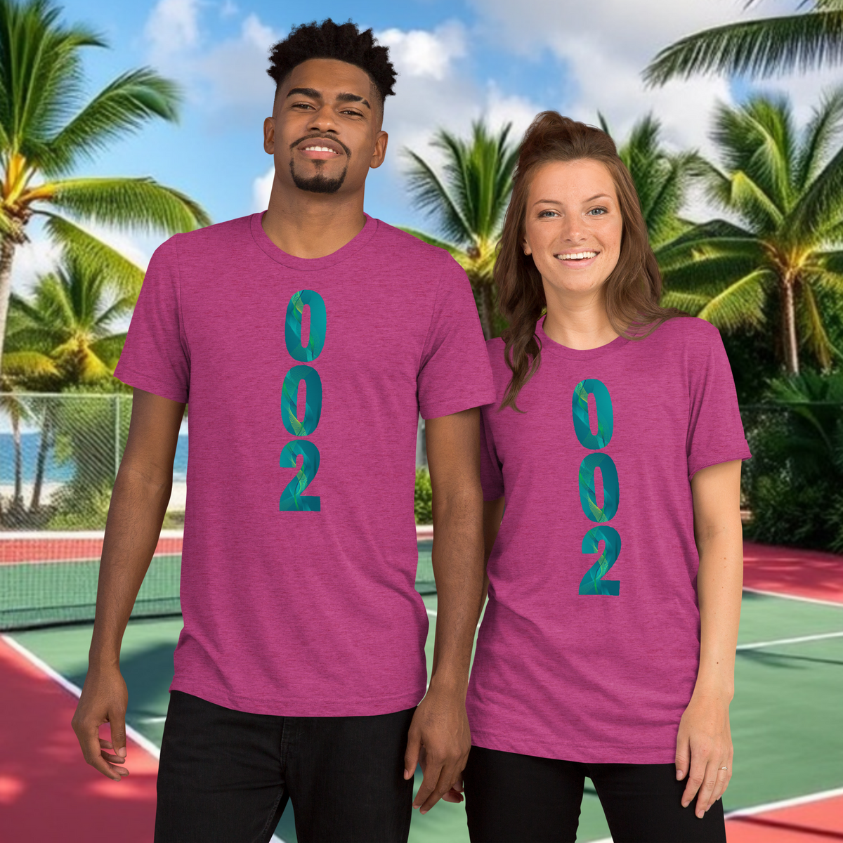 002 GameStart Green PeaMac Pickleball T-Shirt in green, unisex tri-blend performance tee with pickleball graphic on front, casual sportswear.