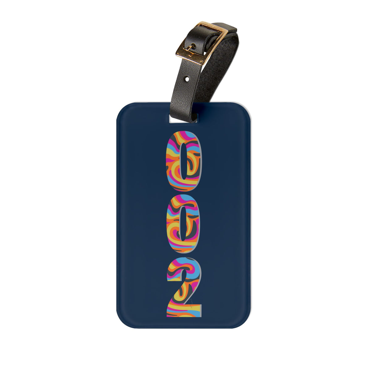002 Pickleball Court ID - Navy Luggage Tag - Image 3 - PeaMacTees