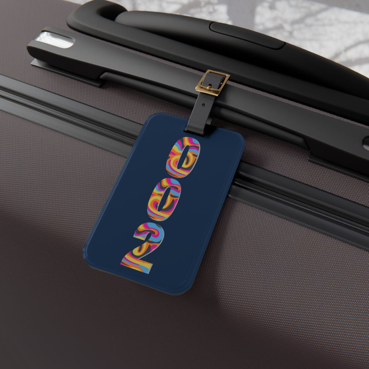 002 Pickleball Court ID - Navy Luggage Tag - Image 5 - PeaMacTees
