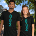 002 Pickleball T-Shirt - Tri-Blend Performance Unisex Tee - GameStart Green - Solid Black - Front - PeaMacTees