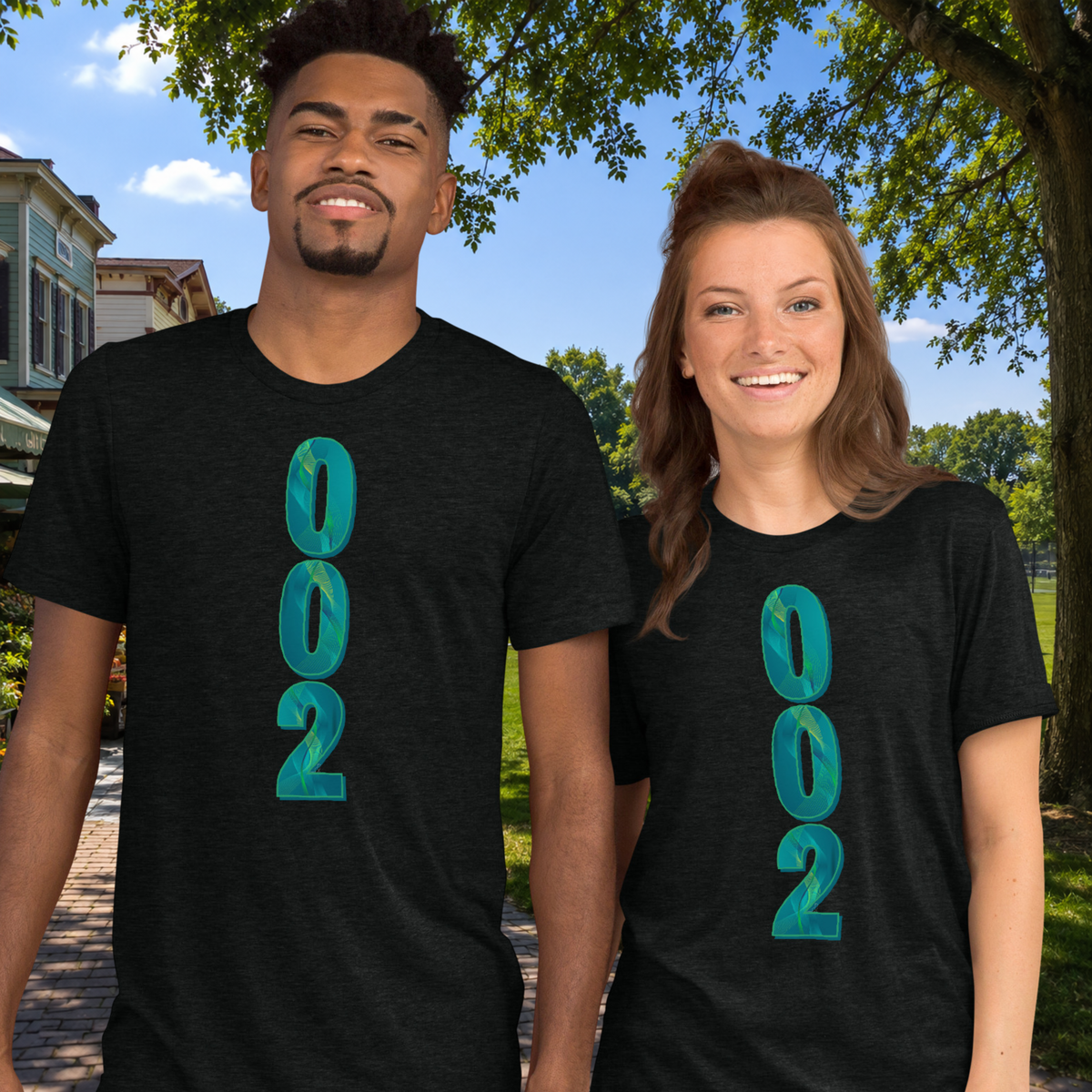 002 Pickleball T-Shirt - Tri-Blend Performance Unisex Tee - GameStart Green - Solid Black - Front - PeaMacTees