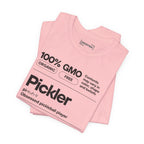 Women's Pickler Funny Definitions T-Shirt by Printify featuring black text, lightweight activewear perfect for pickleball enthusiasts.