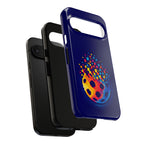 Matrix Burst Pickleball phone case by Printify for iPhone, Samsung, and Google Pixel with vibrant pickleball design.