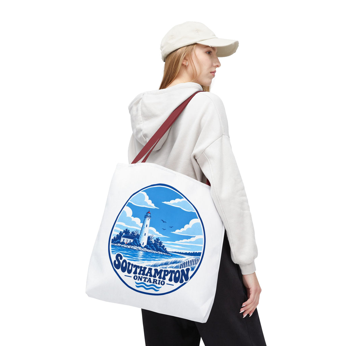 Southampton Ontario Lighthouse Tote Bag — Coastal Market Tote