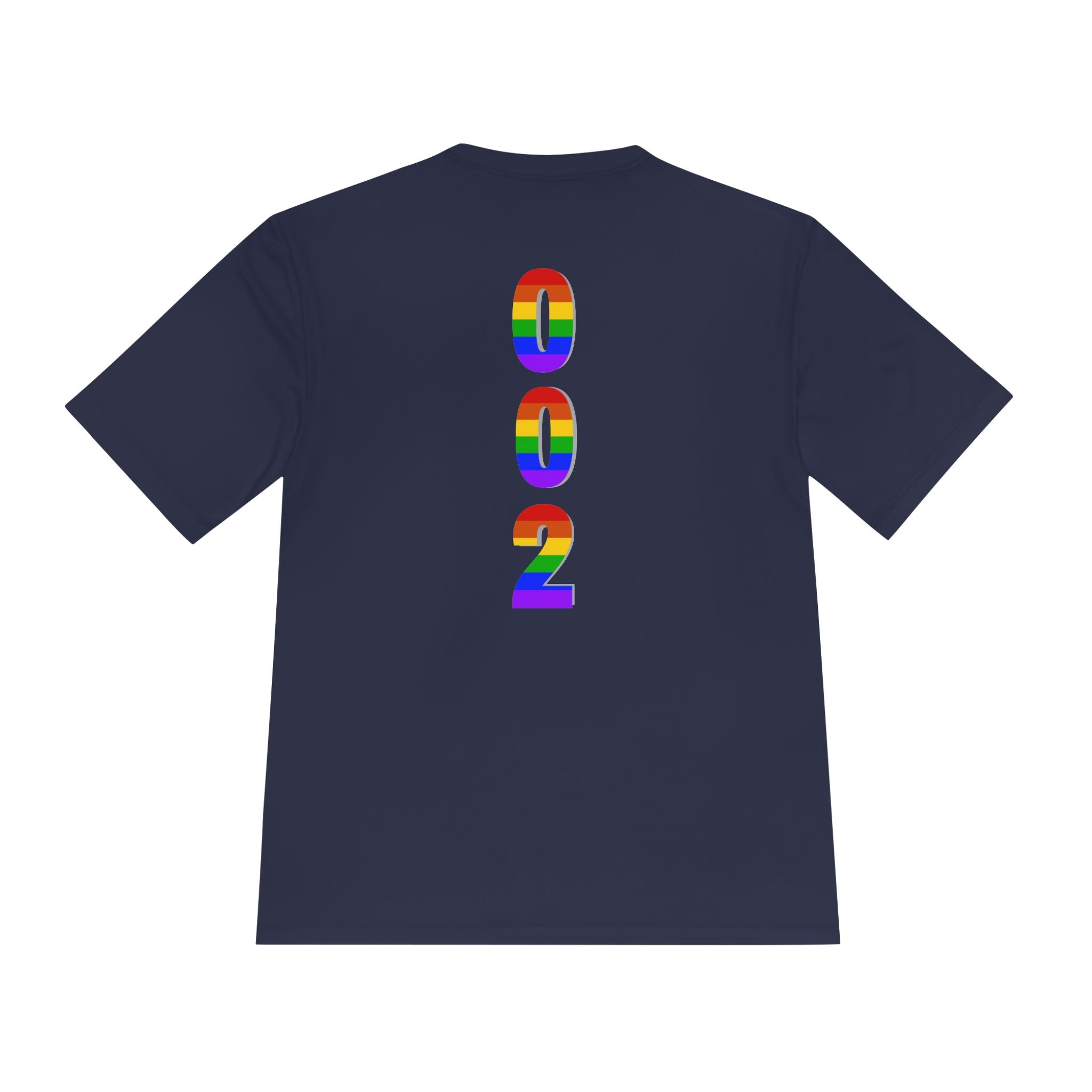 Unisex 002 Collection Rainbow Pickleball  T-Shirt | Moisture Wicking Performance Pride Tee |  LGBTQ2 Boutique
