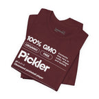 Men's white Pickler Funny Definitions T-Shirt featuring pickleball-themed text, lightweight activewear by Printify.