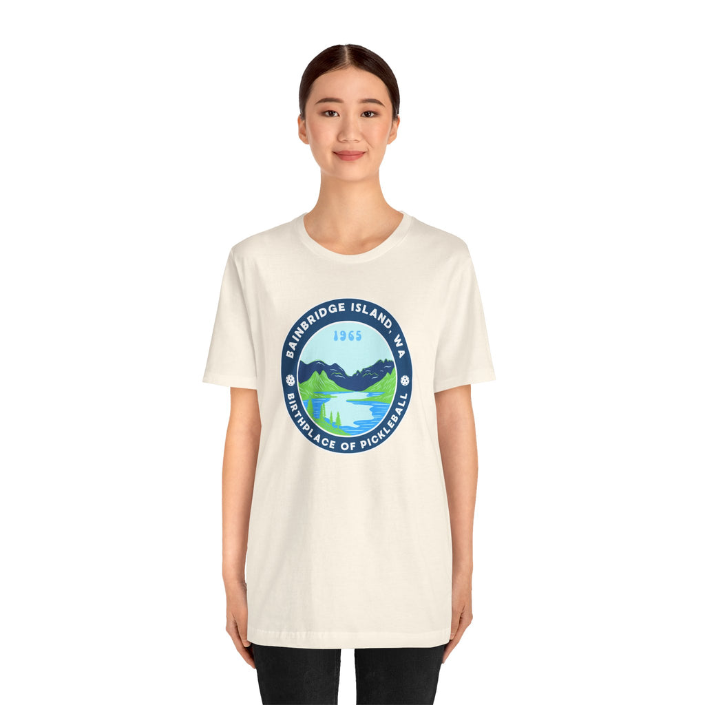 Bainbridge Island Pickleball Tee — Birthplace of Pickleball 1965 Unisex T-Shirt-PeaMac Tees