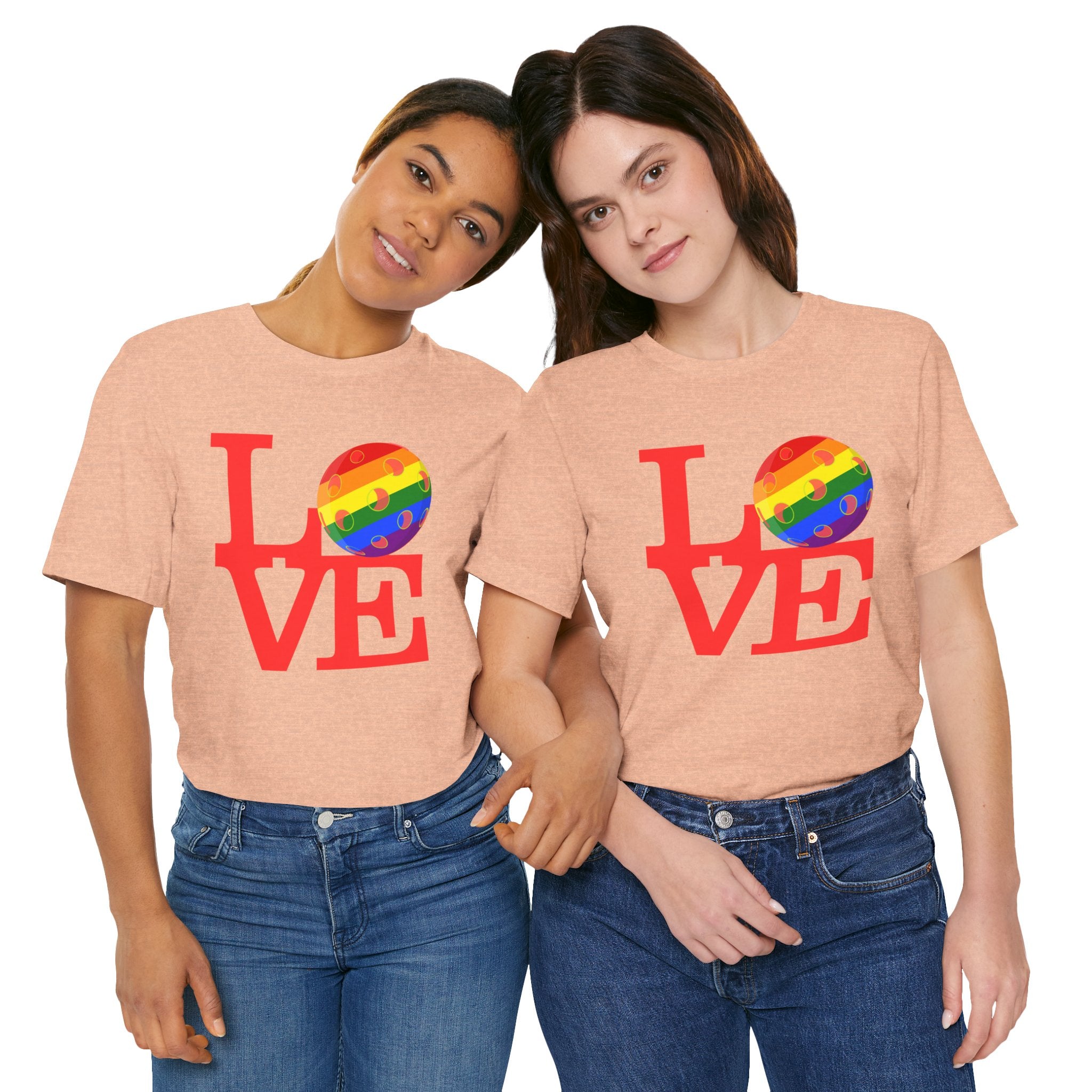 Unisex LOVE Pickleball T-Shirt | Pride Pickleball 'O' | Premium Relaxed Lightweight Activewear | LGBTQ2 Boutique