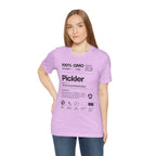 Women's Pickler Funny Definitions T-Shirt with black text, lightweight activewear, perfect for pickleball enthusiasts.