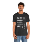 Men's Pickler Funny Definitions T-Shirt by Printify, lightweight white pickleball tee with humorous text design.