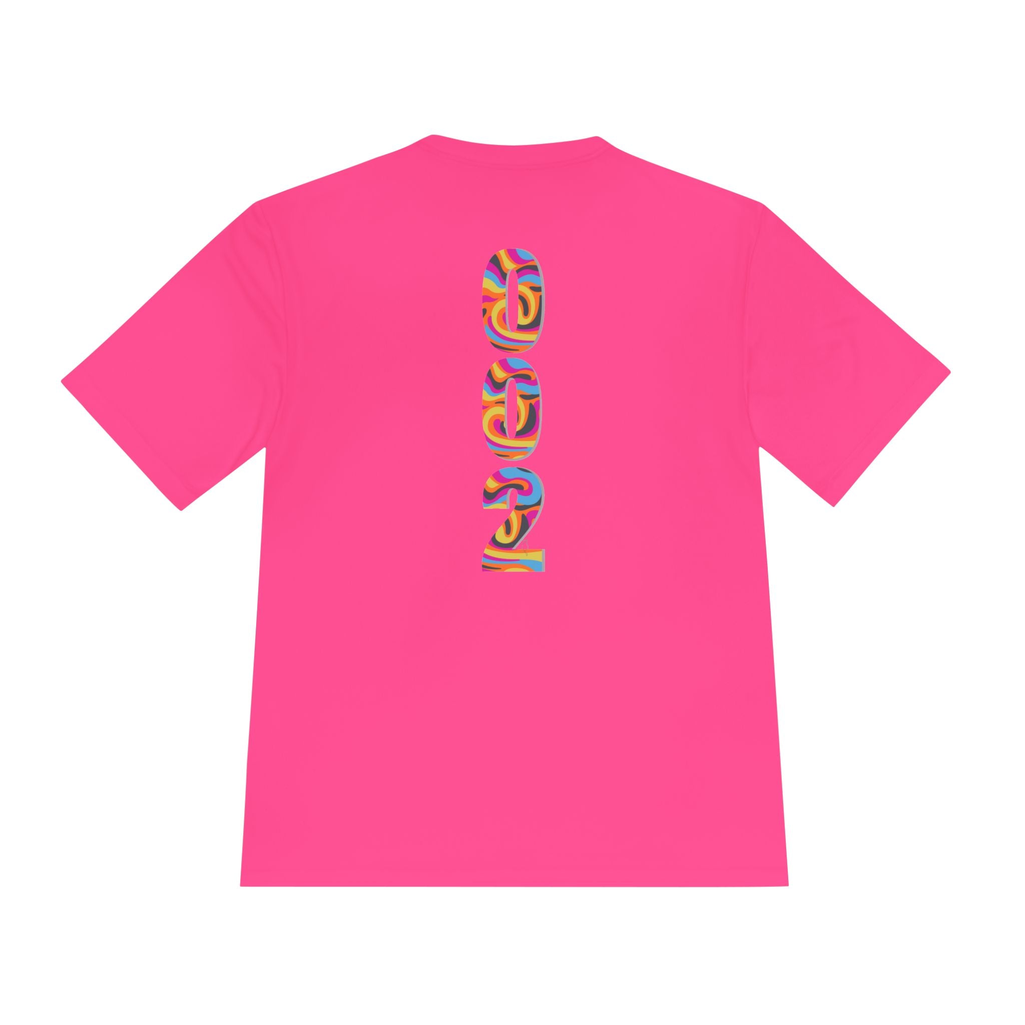 Unisex Pickleball T-Shirt with psychedelic print, casual fit, made by Printify, featuring vibrant, colorful design on soft fabric.