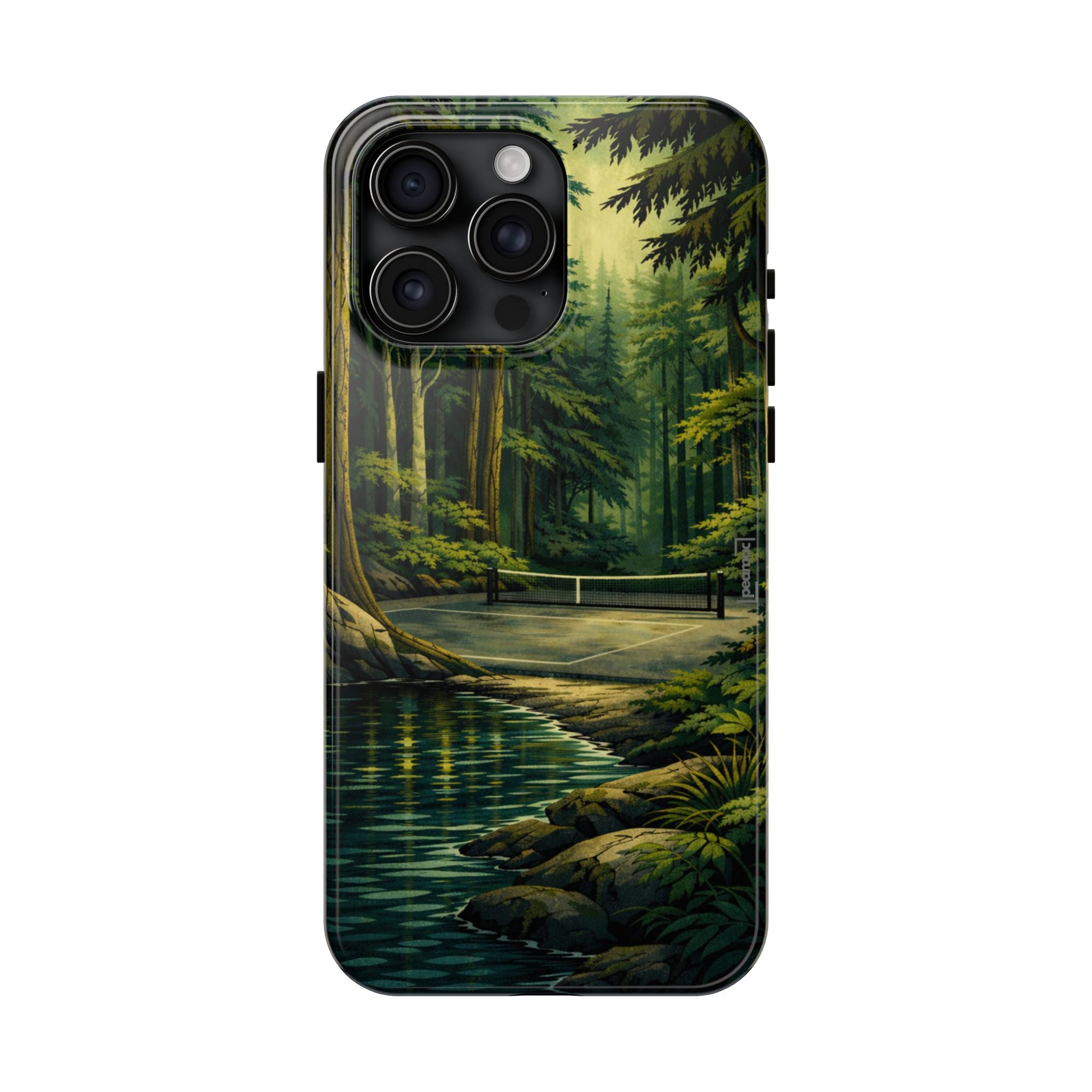 Hidden Forest Pickleball Phone Case – Bainbridge Island Inspired | Compatible with iPhone and Samsung smartphones | Matte or Glossy
