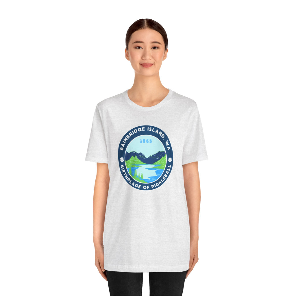 Bainbridge Island Pickleball Tee — Birthplace of Pickleball 1965 Unisex T-Shirt-PeaMac Tees