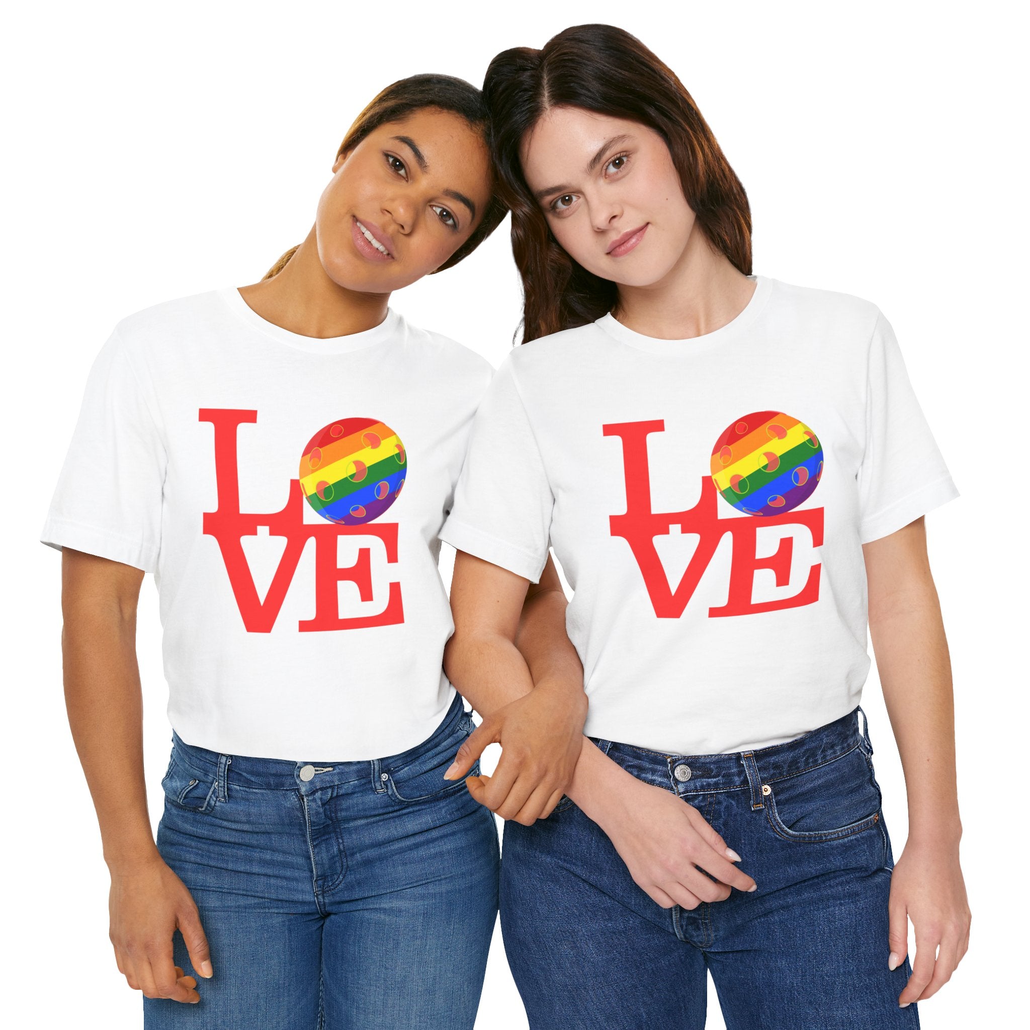 Unisex LOVE Pickleball T-Shirt | Pride Pickleball 'O' | Premium Relaxed Lightweight Activewear | LGBTQ2 Boutique
