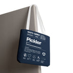 GMO-free Pickler Tote Bag by Printify featuring a pickleball-themed design, perfect for female players, made from durable fabric.
