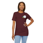Personalized pickleball T-shirt with custom name and club paddle graphic by Printify, casual sportswear for pickleball enthusiasts.
