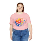 Pixelated Pickleball Tee — Retro Court Graphic T-Shirt-PeaMac Tees