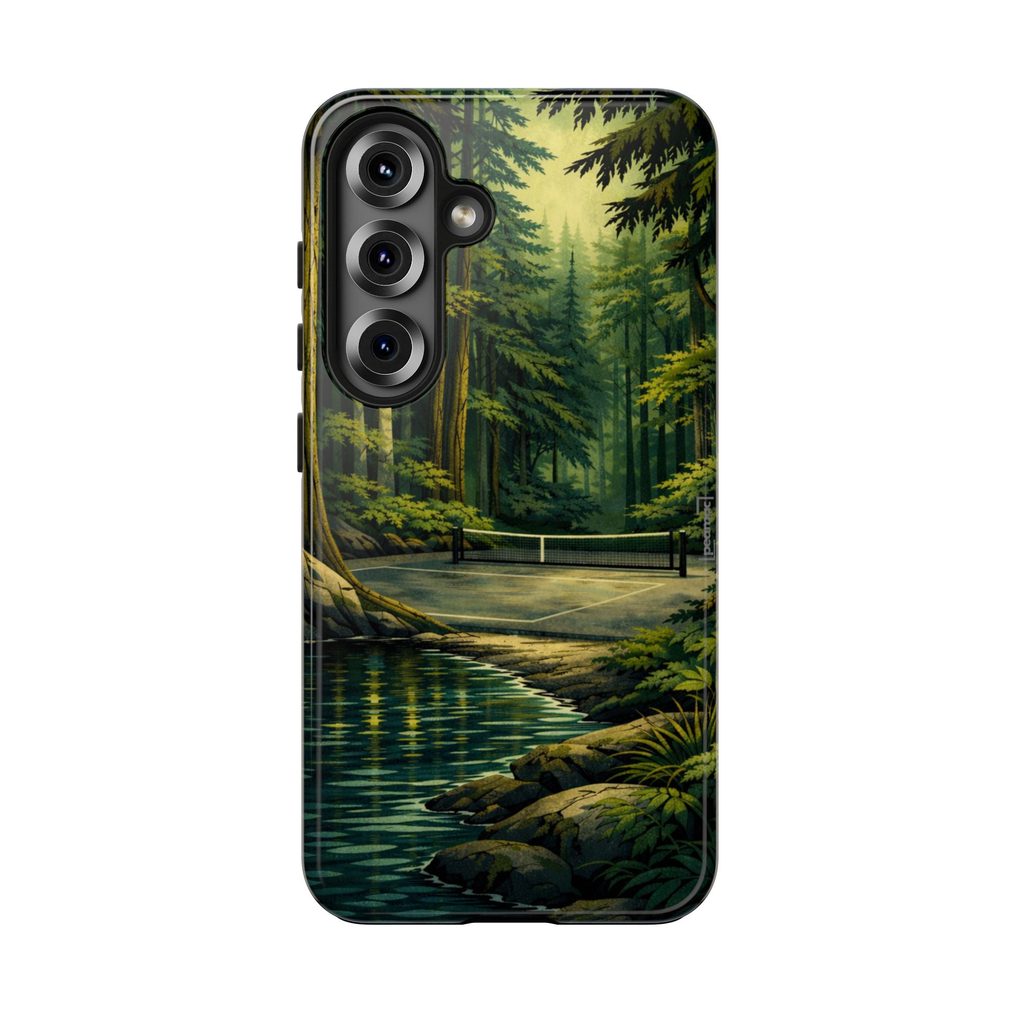 Hidden Forest Pickleball Phone Case – Bainbridge Island Inspired | Compatible with iPhone and Samsung smartphones | Matte or Glossy