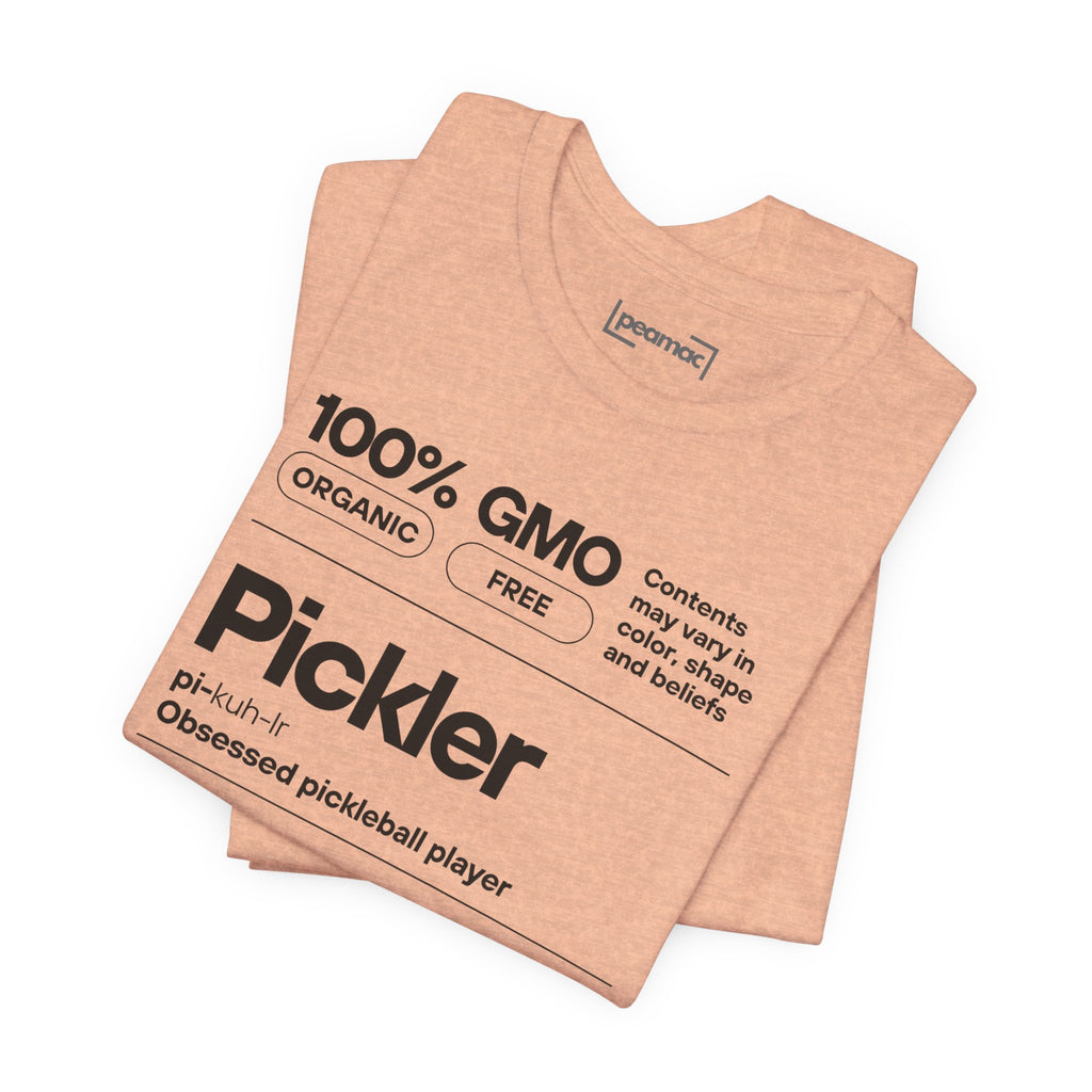 Women's Pickler Funny Definitions T-Shirt by Printify featuring black lightweight activewear fabric with pickleball-themed text.