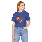 Pixelated Pickleball Tee — Retro Court Graphic T-Shirt-PeaMac Tees