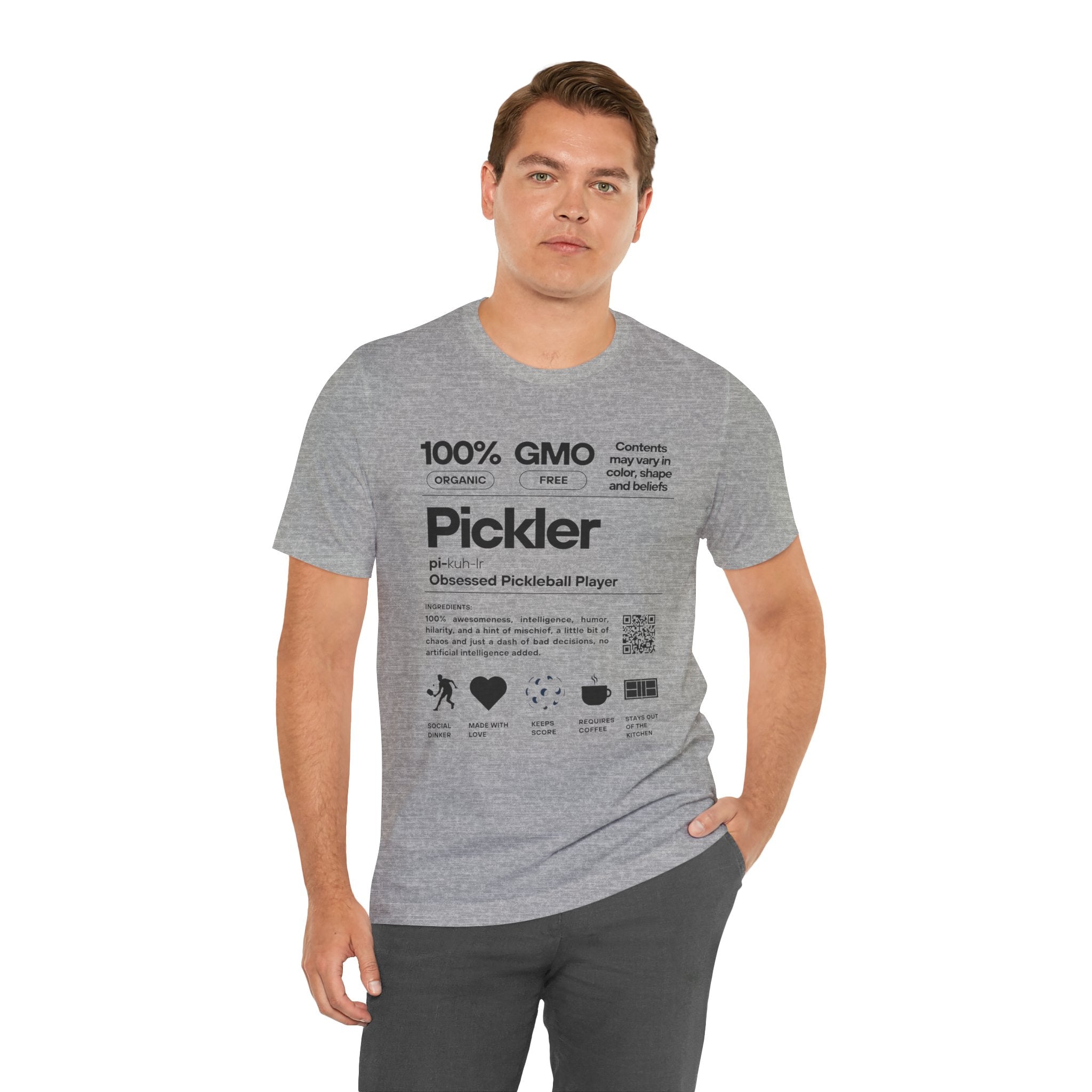 Pickler Funny Definitions T-Shirt - Men's Pickleball Tee - Premium Lightweight Activewear
