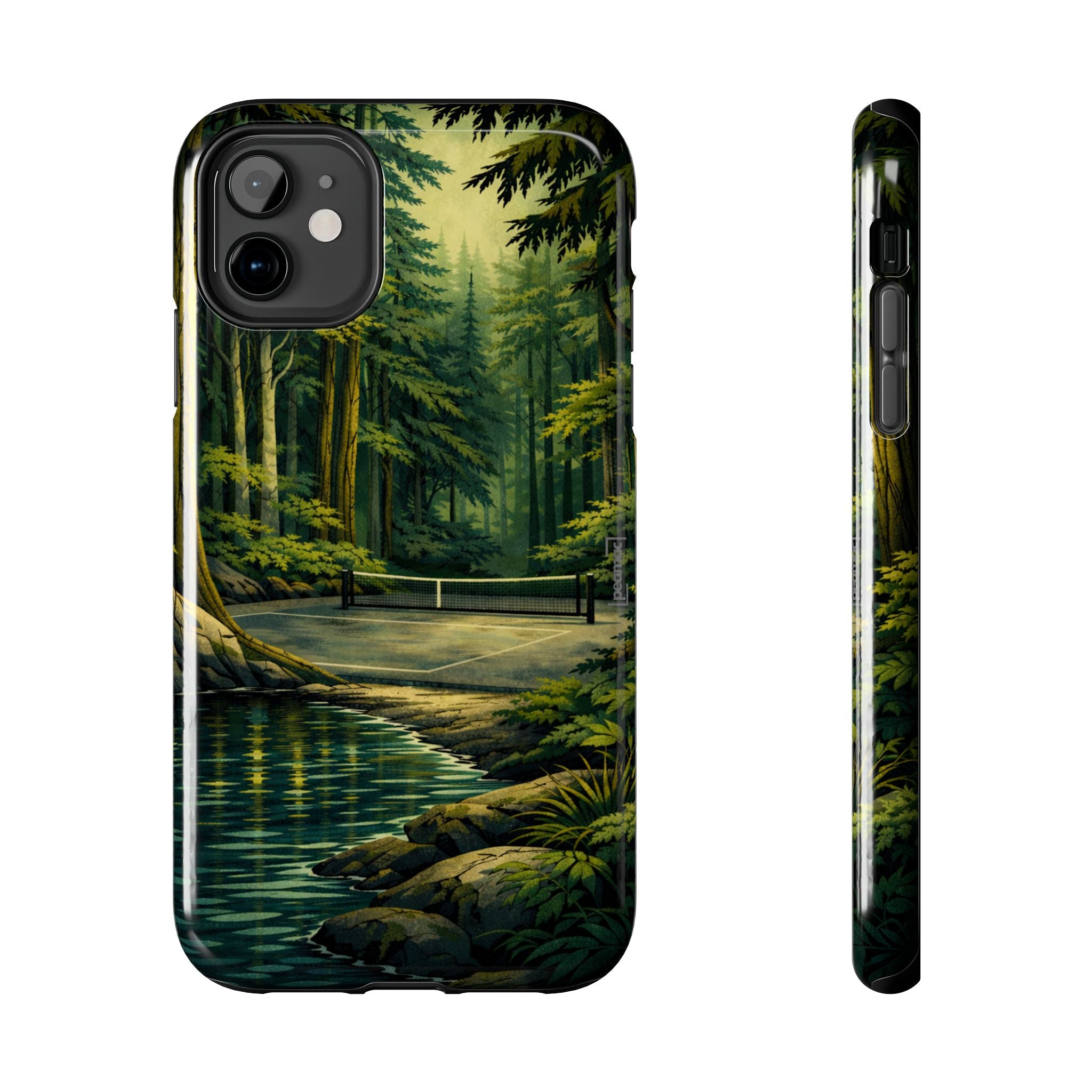 Hidden Forest Pickleball Phone Case – Bainbridge Island Inspired | Compatible with iPhone and Samsung smartphones | Matte or Glossy