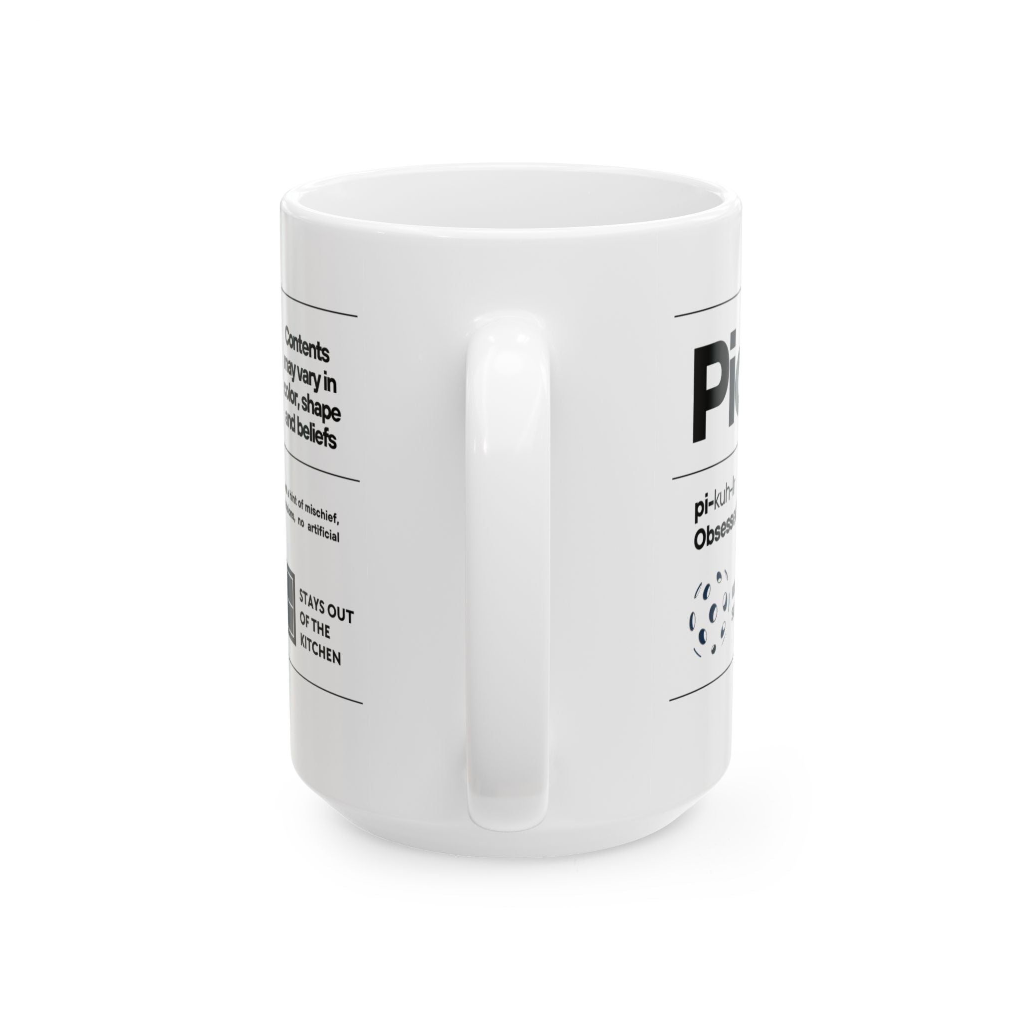 Funny Pickler Definition coffee mug, ceramic 11oz or 15oz, featuring a playful design for pickleball enthusiasts.