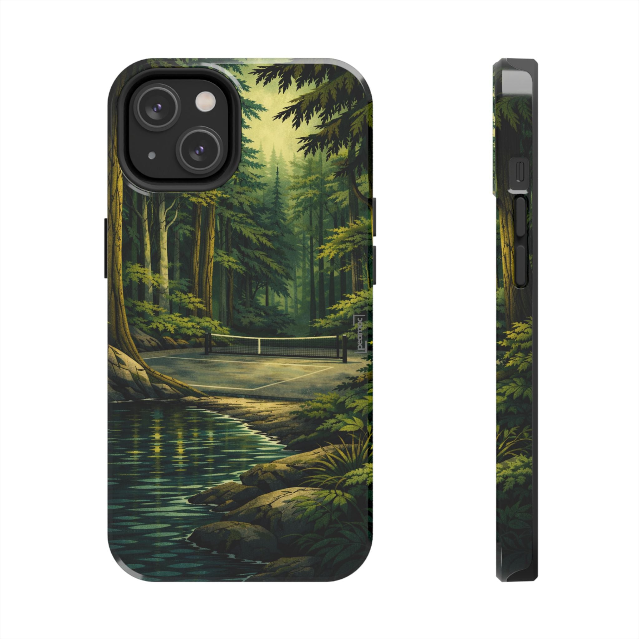 Hidden Forest Pickleball Phone Case – Bainbridge Island Inspired | Compatible with iPhone and Samsung smartphones | Matte or Glossy