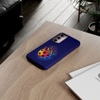Matrix Burst Pickleball phone case by Printify for iPhone, Samsung, and Google Pixel, featuring colorful pickleball design on protective cover.