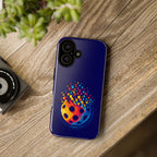 Matrix Burst Pickleball phone case for iPhone, Samsung, and Google Pixel, featuring colorful pickleball-themed design.