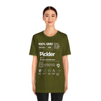 Women's Pickler Funny Definitions T-Shirt with white text, lightweight activewear featuring playful pickleball-themed print.