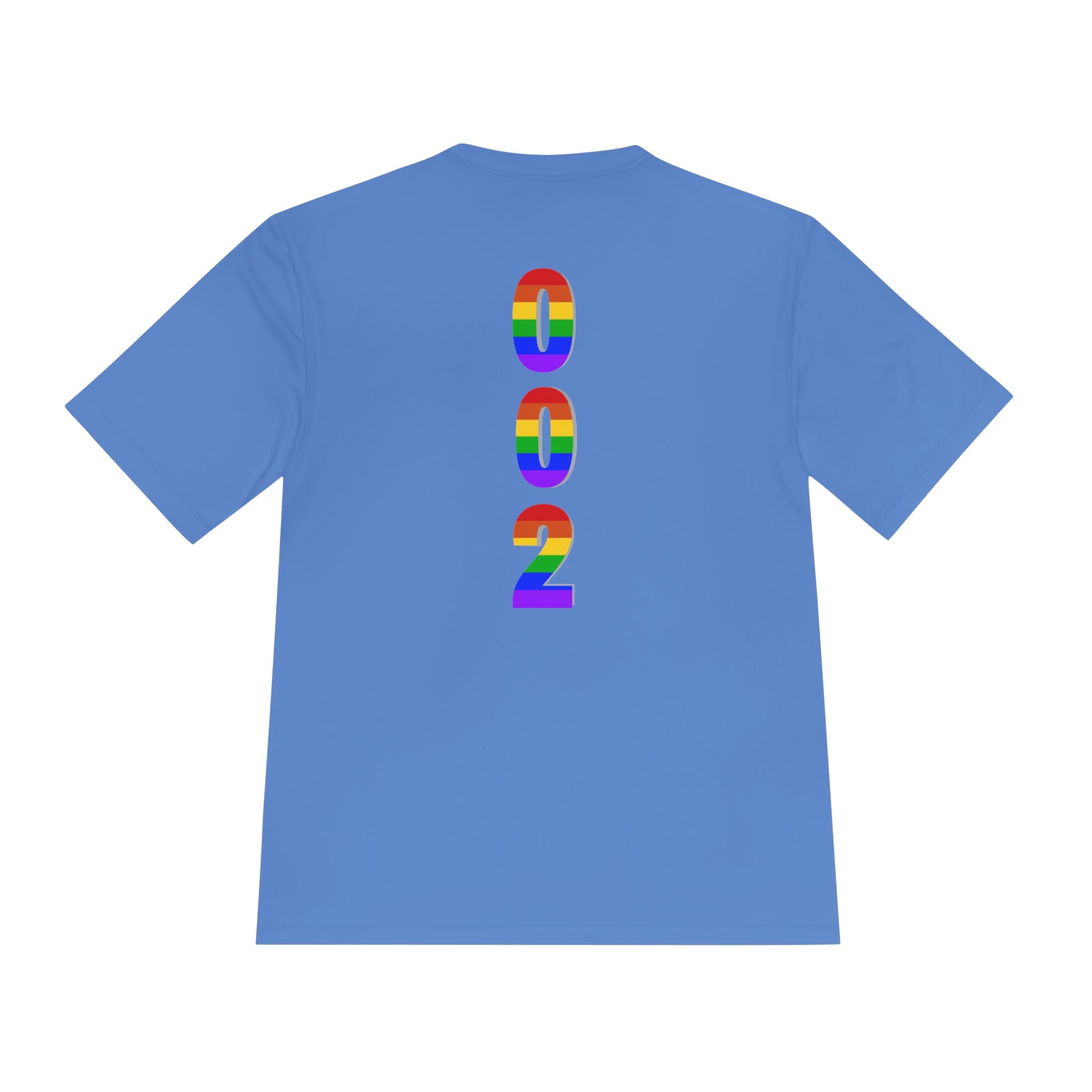 Unisex 002 Collection Rainbow Pickleball  T-Shirt | Moisture Wicking Performance Pride Tee |  LGBTQ2 Boutique