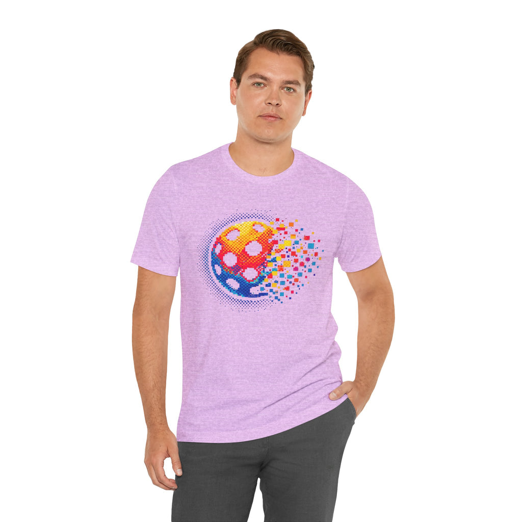 Pixelated Pickleball Tee — Retro Court Graphic T-Shirt-PeaMac Tees