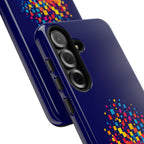Matrix Burst Pickleball phone case by Printify for iPhone, Samsung, and Google Pixel featuring colorful pickleball design.