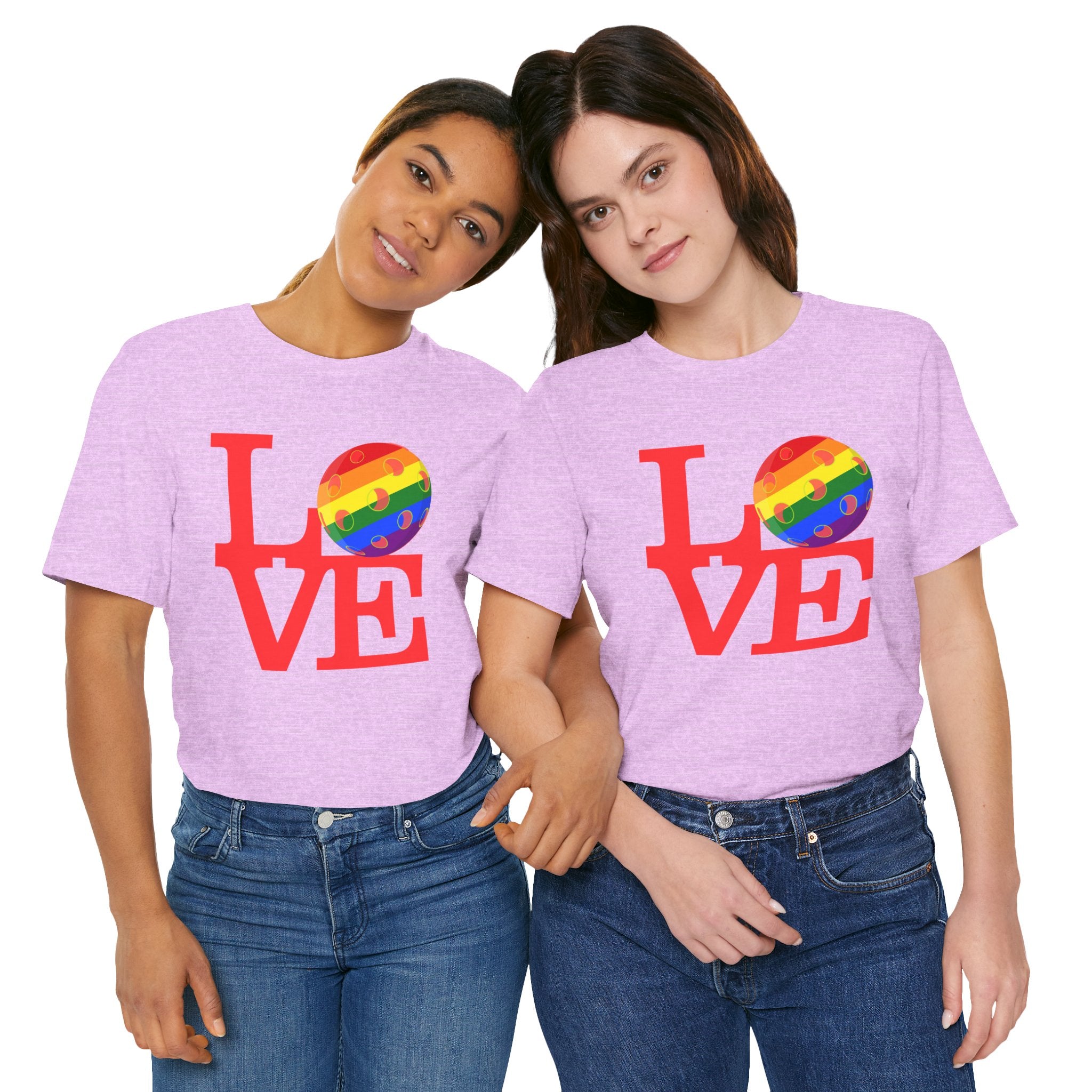 Unisex LOVE Pickleball T-Shirt | Pride Pickleball 'O' | Premium Relaxed Lightweight Activewear | LGBTQ2 Boutique