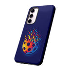 Matrix Burst Pickleball phone case for iPhone, Samsung, and Google Pixel with vibrant pickleball design by Printify.