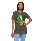 Unisex Hidden Forest Pickleball T-Shirt with Bainbridge Island Tribute design, featuring forest graphic on comfortable cotton tee.