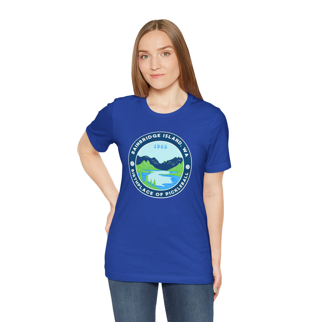 Bainbridge Island Pickleball Tee — Birthplace of Pickleball 1965 Unisex T-Shirt-PeaMac Tees