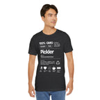 Men's Pickler Funny Definitions T-Shirt by Printify featuring white text, lightweight activewear perfect for pickleball enthusiasts.