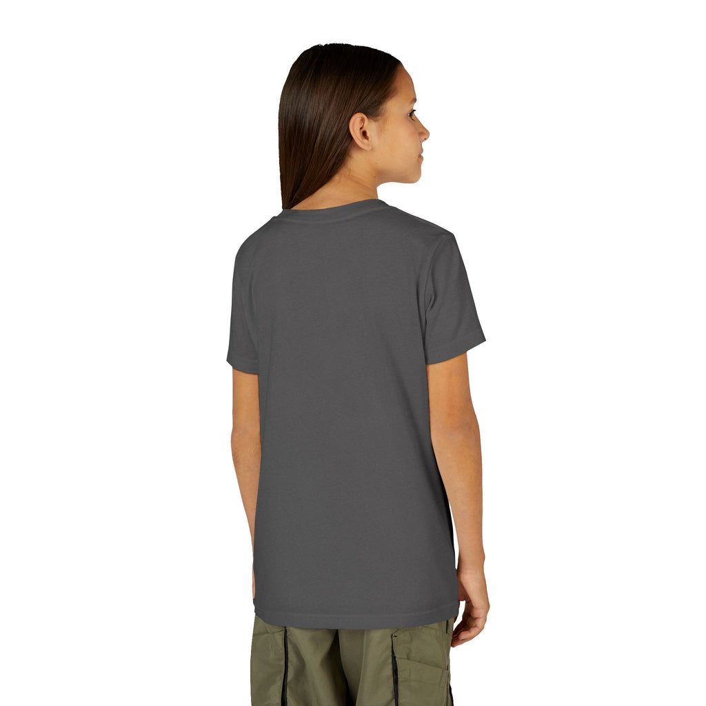 Pink Dinking Diva youth pickleball shirt with filigree design, featuring a comfortable kids' pink tee from Printify.