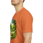 Unisex Hidden Forest Pickleball T-Shirt with Bainbridge Island tribute print, casual cotton tee, Printify brand.