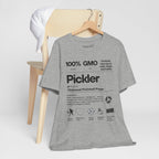 Men's black Pickler Funny Definitions T-Shirt featuring pickleball-themed text, lightweight activewear from Printify.