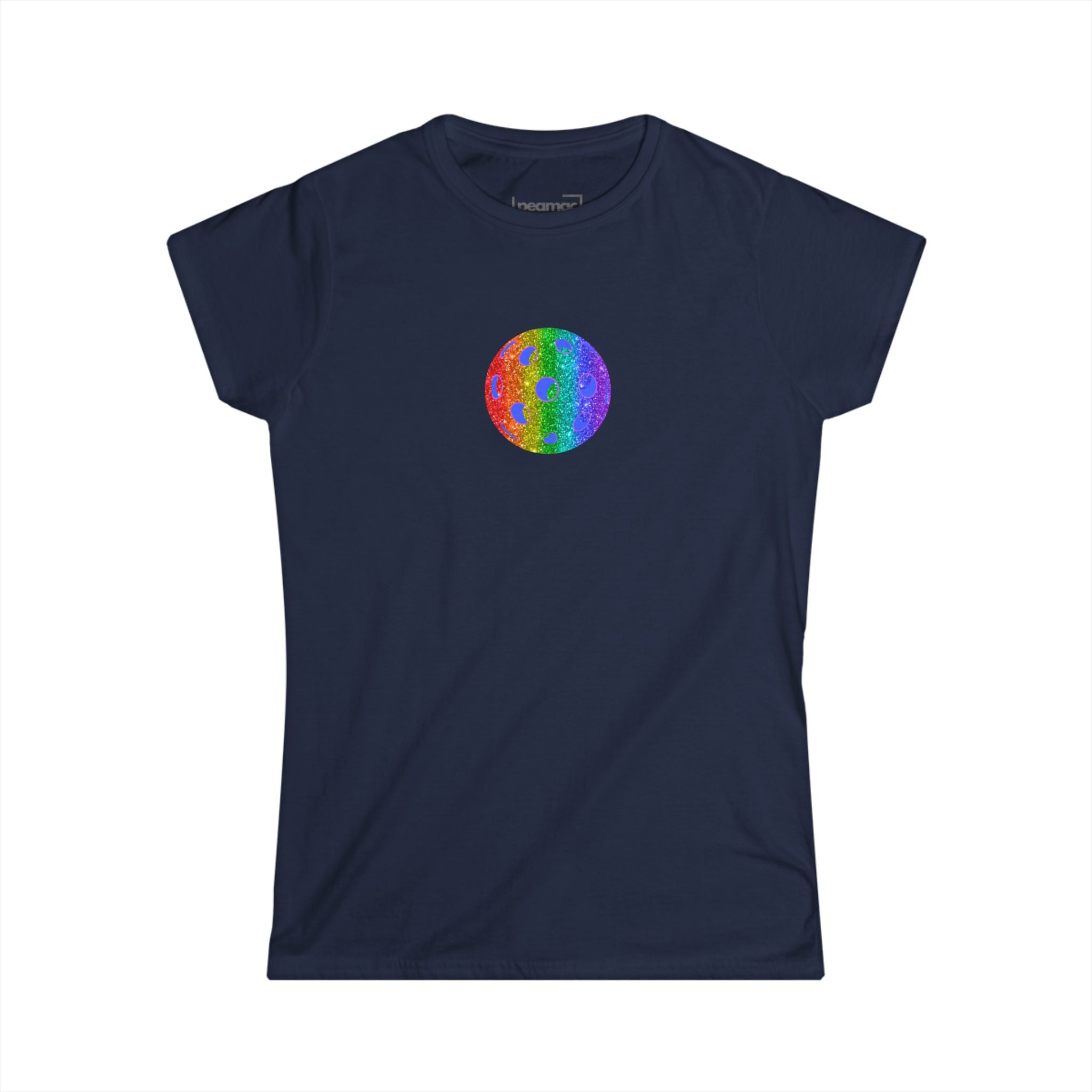 Women's Semi-fitted Sparkle Loud and Proud Pickleball Softstyle T-shirt | LGBTQ2 Boutique