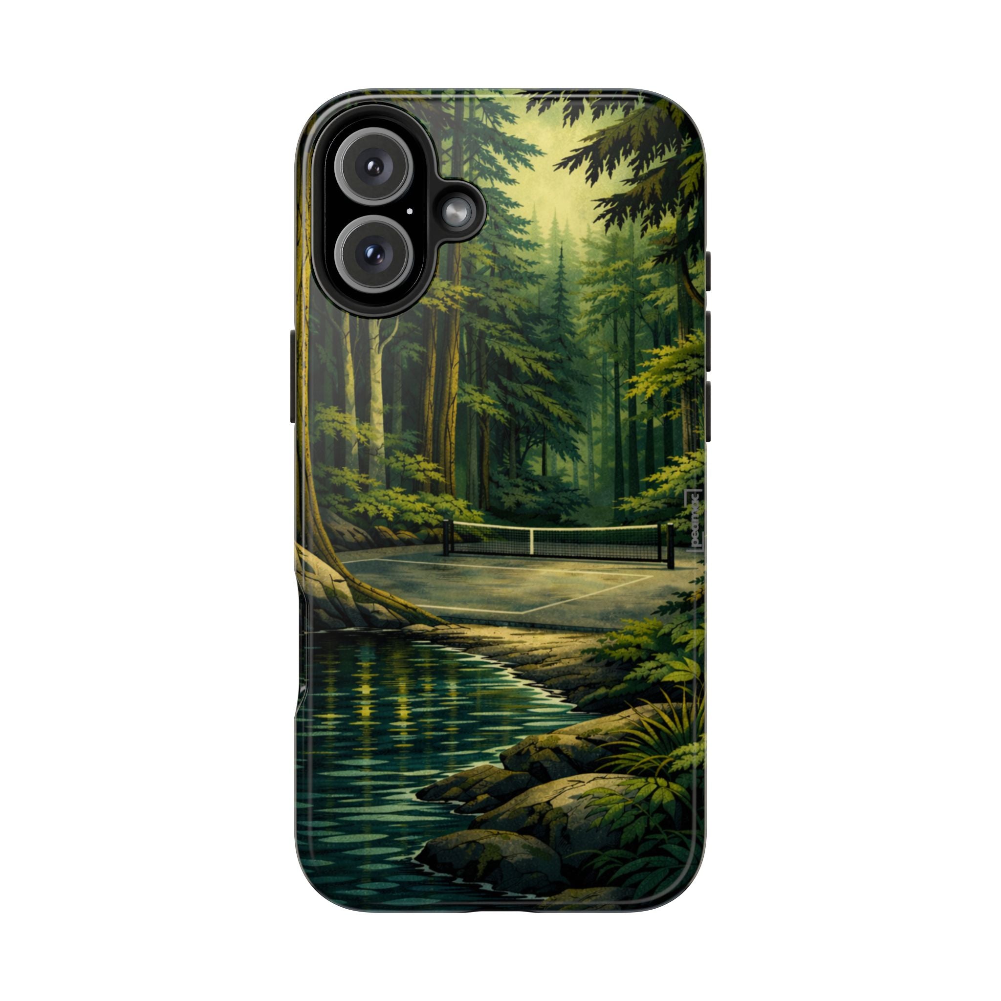 Hidden Forest Pickleball Phone Case – Bainbridge Island Inspired | Compatible with iPhone and Samsung smartphones | Matte or Glossy