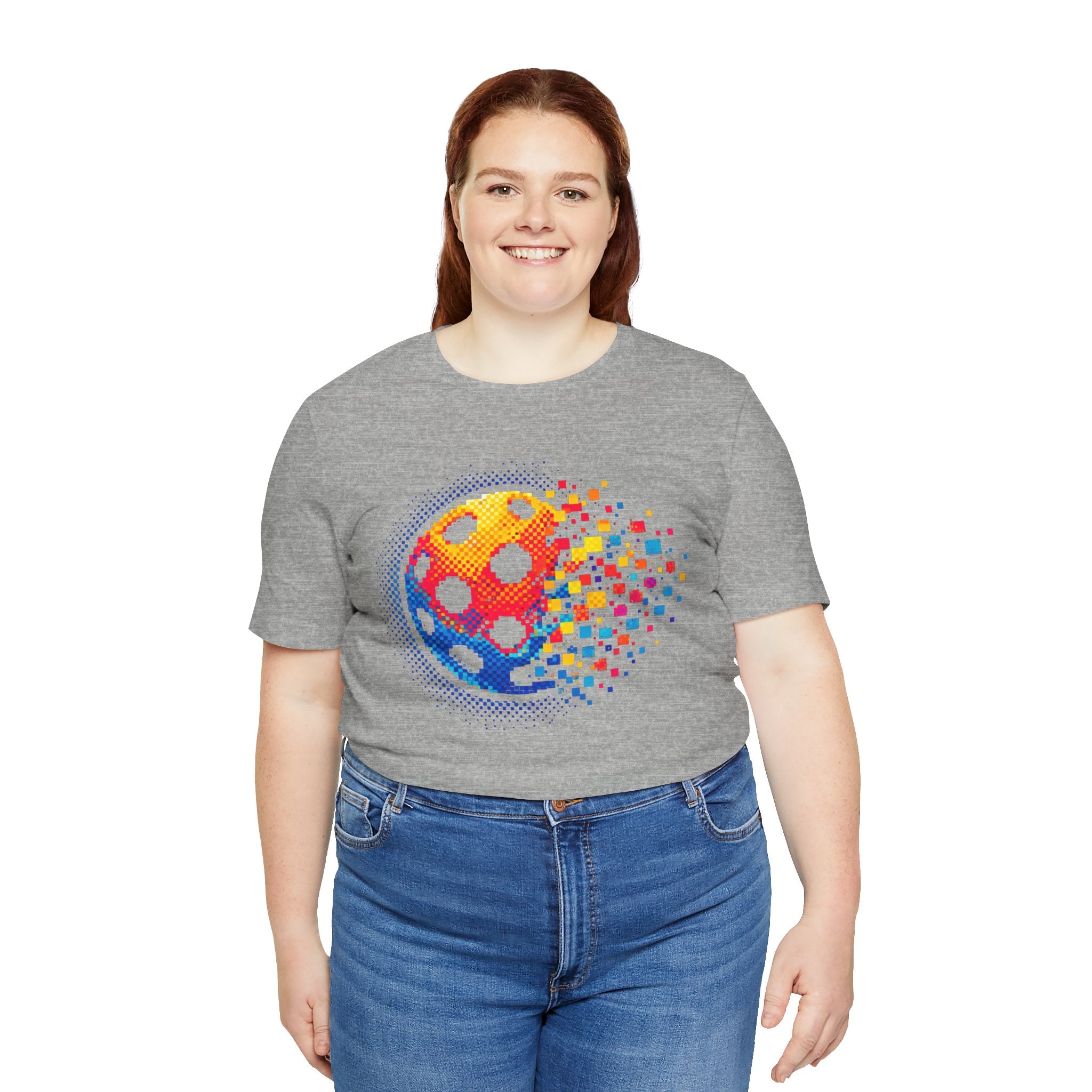 Pixelated Pickleball Tee — Retro Court Graphic T-Shirt-PeaMac Tees