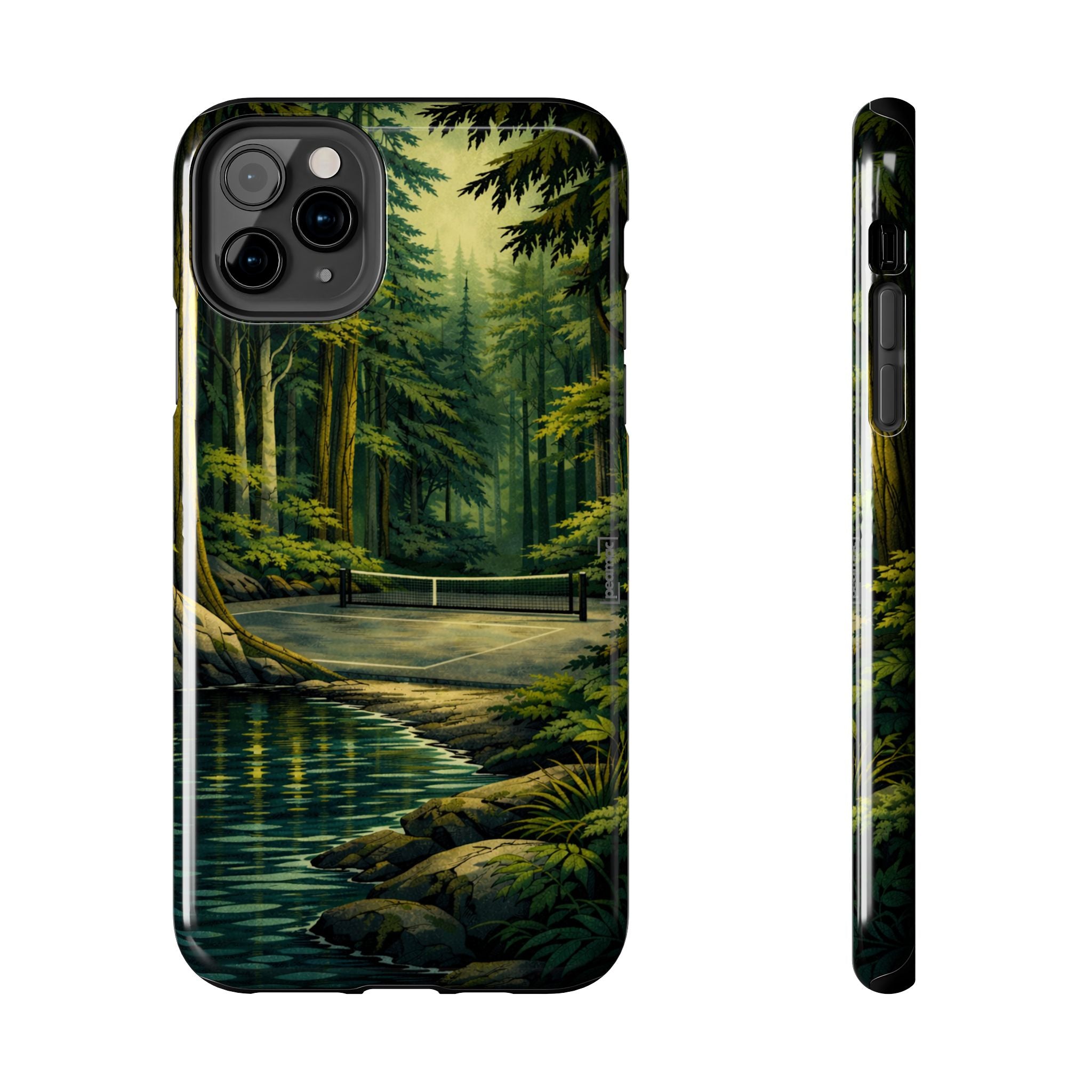 Hidden Forest Pickleball Phone Case – Bainbridge Island Inspired | Compatible with iPhone and Samsung smartphones | Matte or Glossy