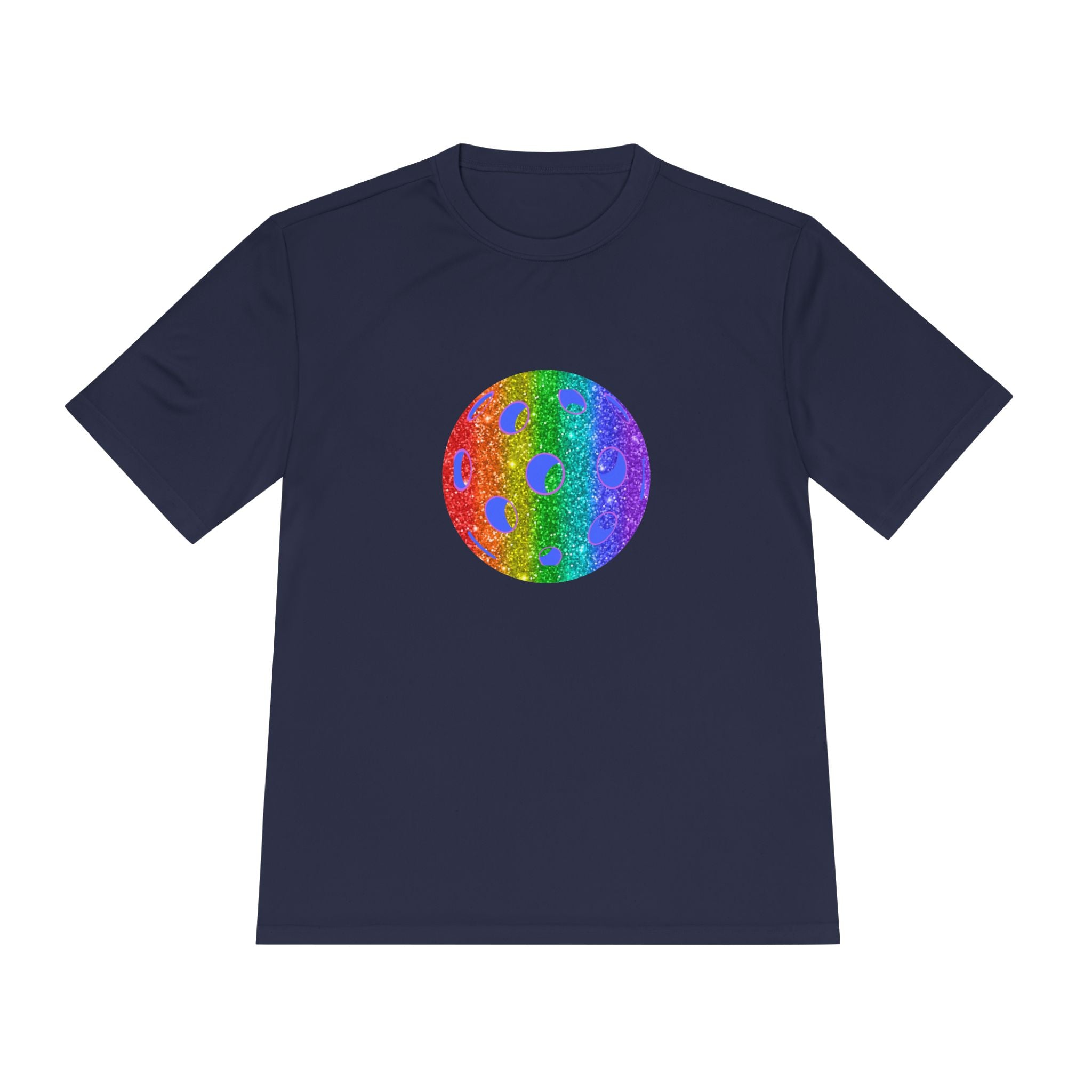 Unisex Sparkle Loud and Proud Moisture Wicking Pride T-shirt | Pickleball Tee for Men & Women | Gift for the LGBTQ2 Community