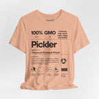 Men's black Pickler Funny Definitions T-shirt by Printify featuring pickleball-themed text on lightweight activewear fabric.