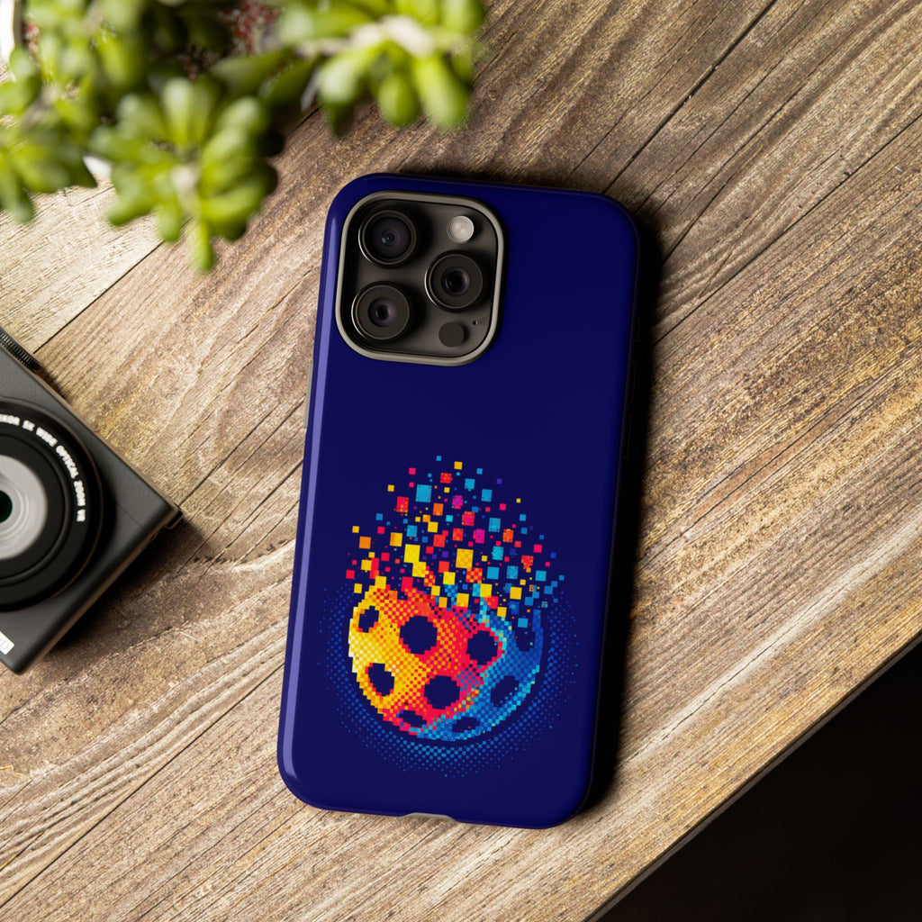 Pixelated Pickleball Phone Case —  Compatible with iPhone, Samsung & Google Pixel-PeaMac Tees